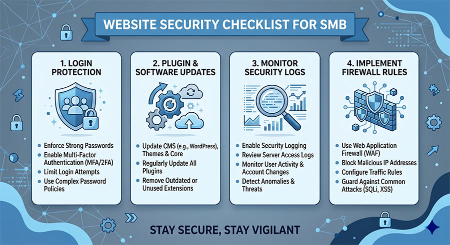 中小企業網站資安防護檢查清單