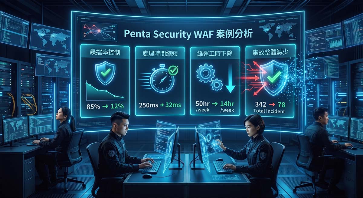 高科技資安戰情室：Penta Security WAF 評估儀表板與四個關鍵決策數據