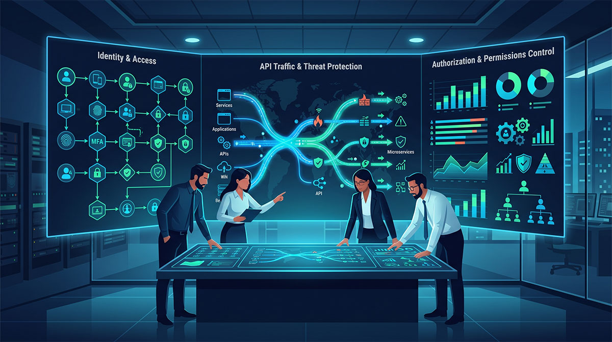 企業資安團隊透過管理介面檢視 AI 零信任架構與存取權限