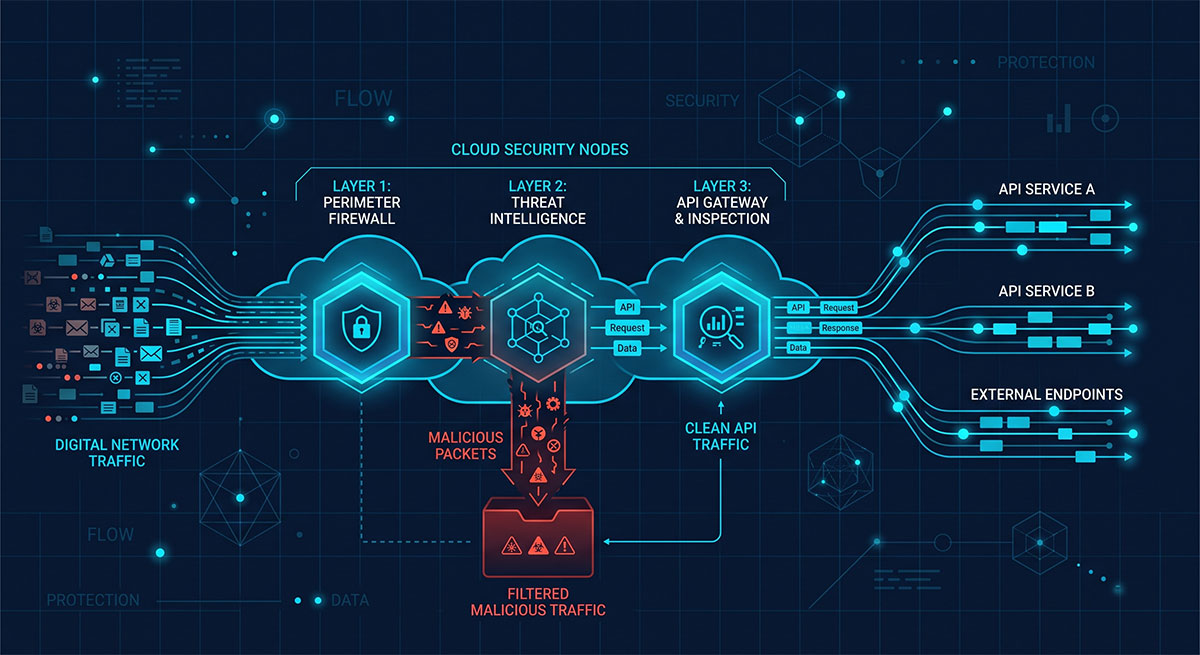 Cloudbric WAF 雲端防火牆架構與流量分流過濾機制