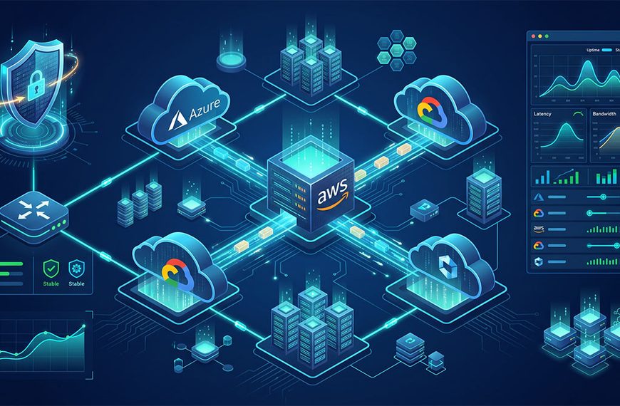 AWS Interconnect 多雲私有專線與跨雲資安防護架構主視覺